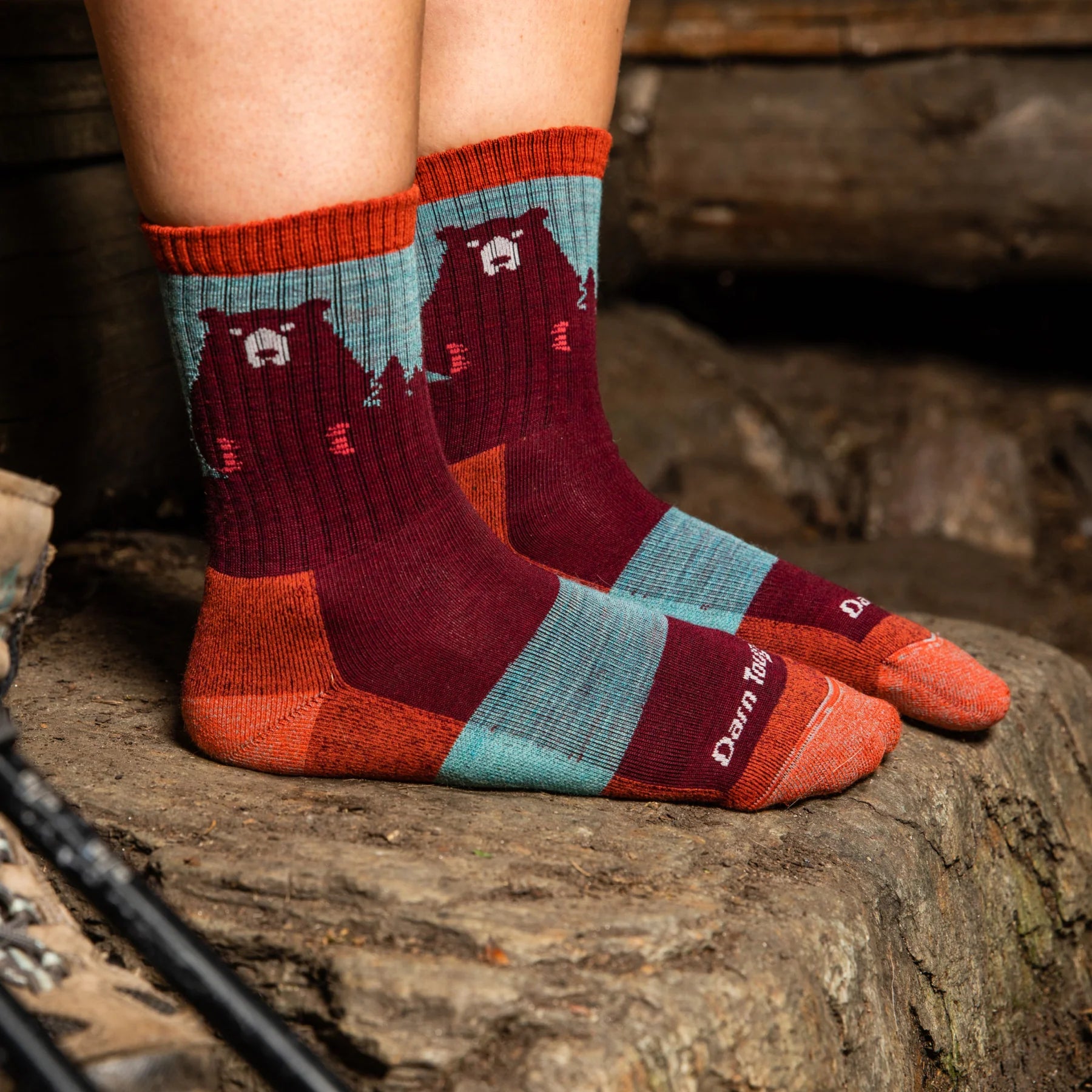 Women's Bear Town Micro Crew Lightweight Hiking Sock | 1970