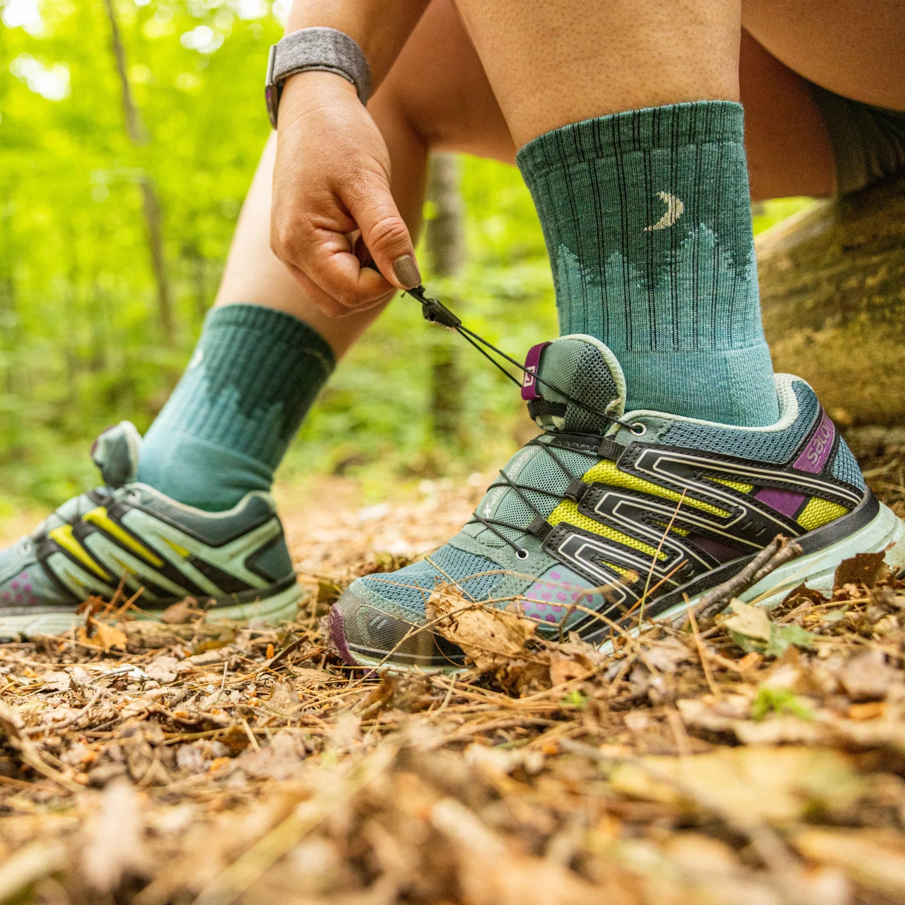 Women's Treeline Micro Crew Midweight Hiking Sock