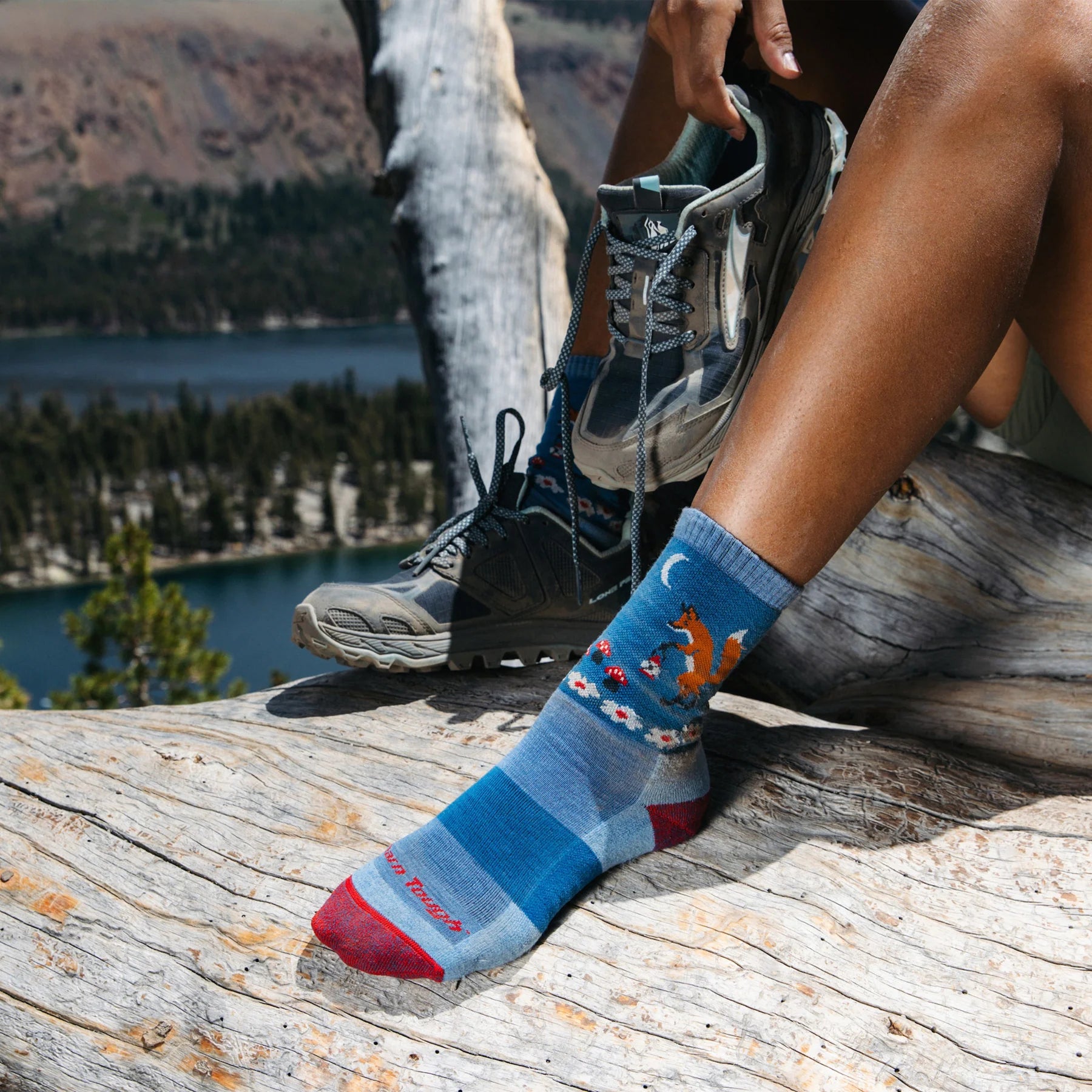 Women's Critter Club Micro Crew Lightweight Hiking Sock