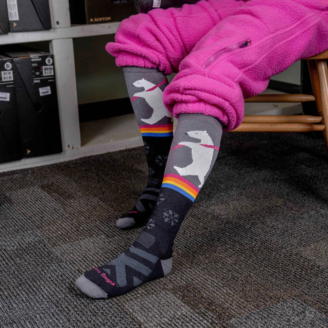 Women's Due North Over-the-Calf Midweight With Cushion | Ski & Snowboard Sock | 8041