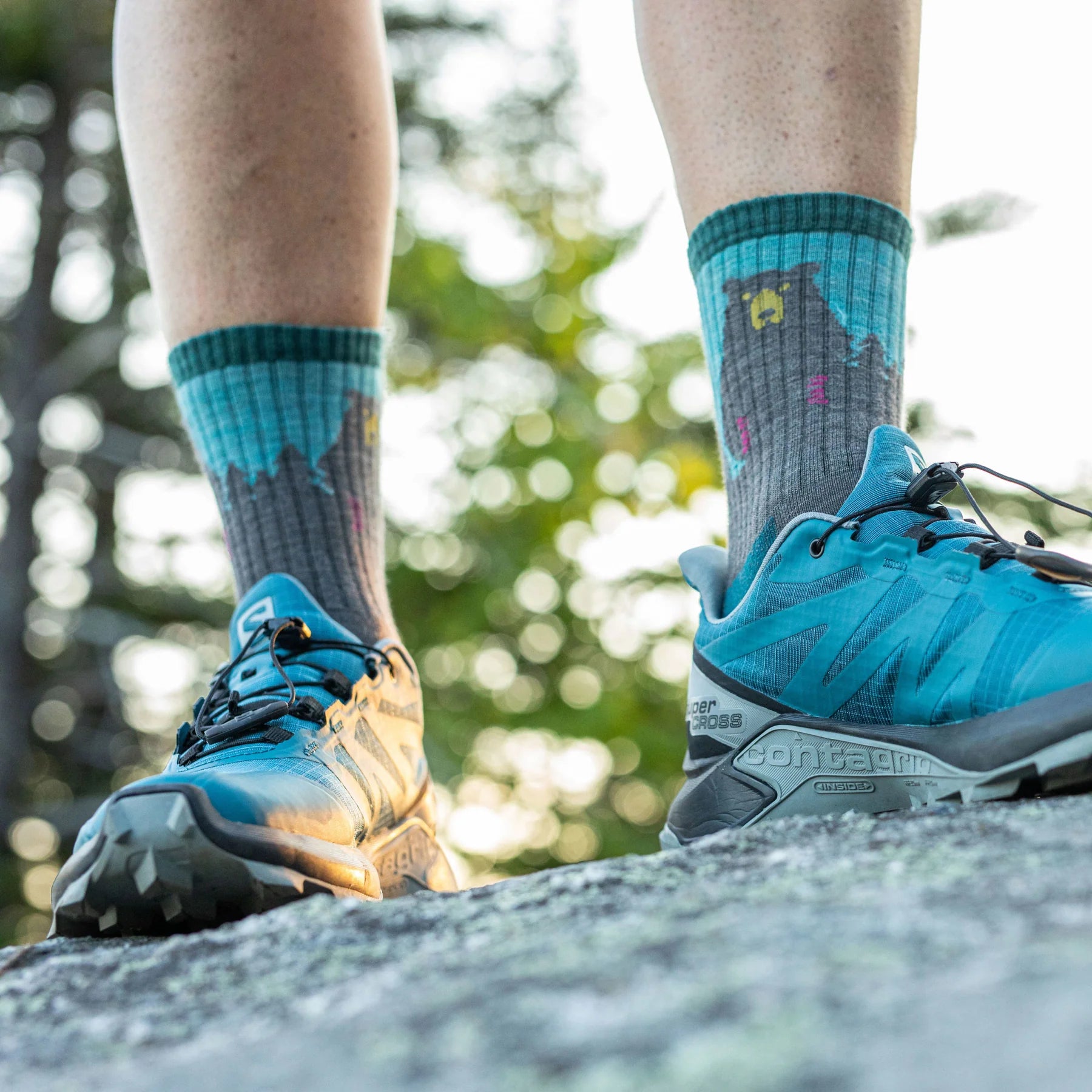 Women's Bear Town Micro Crew Lightweight Hiking Sock | 1970