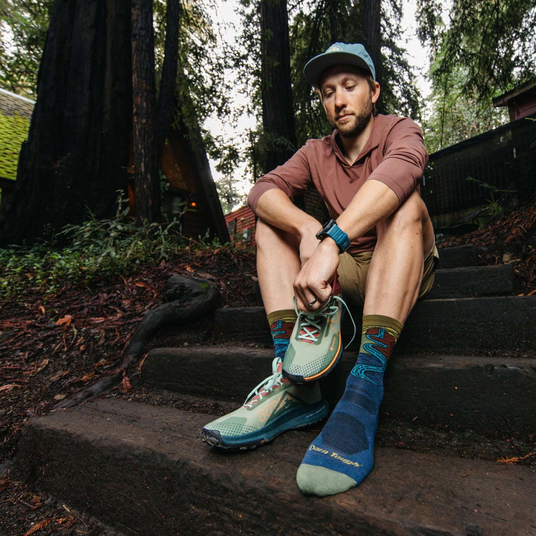 Men's Chasing Waterfalls Micro Crew Lightweight Hiking Sock | 5020