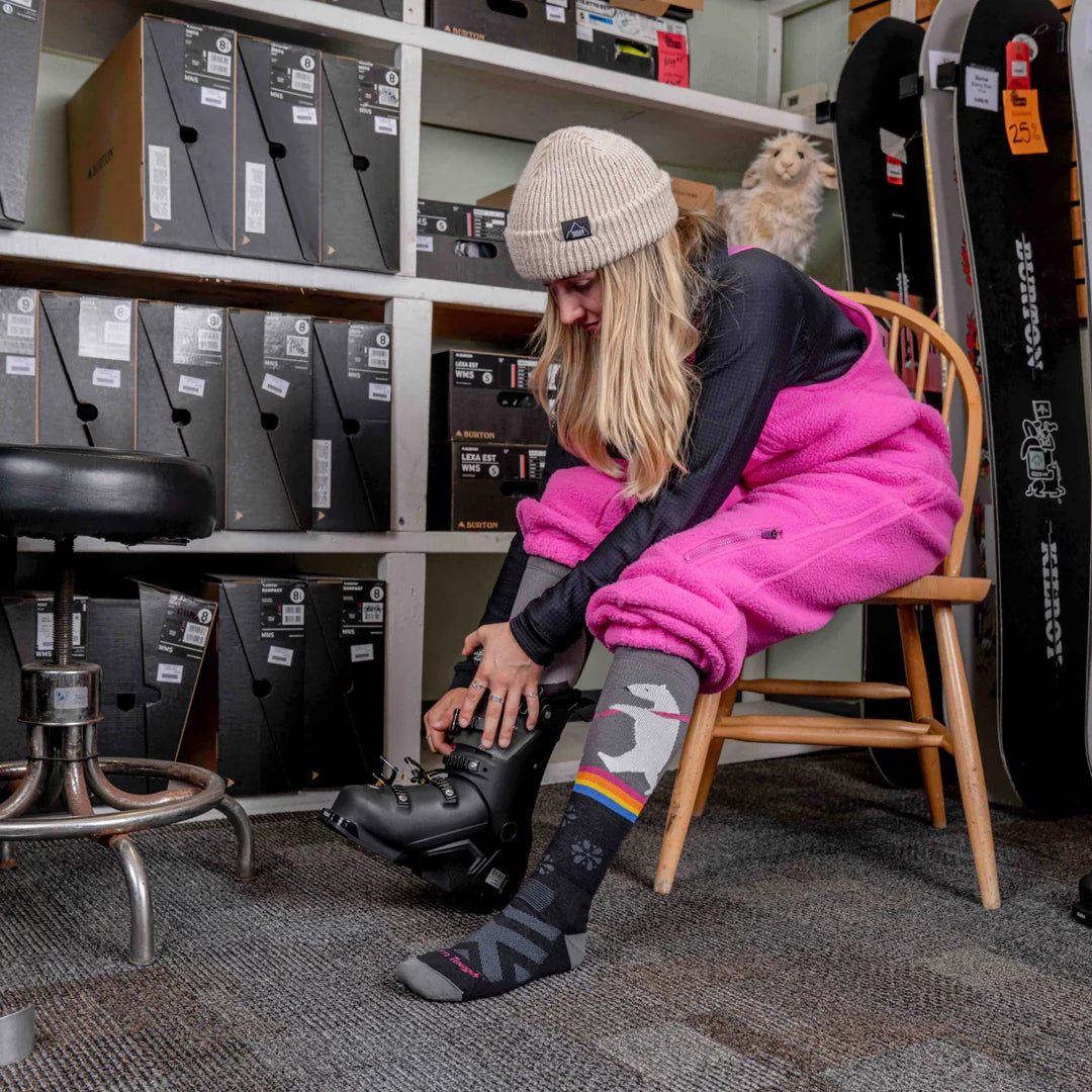 Women's Due North Over-the-Calf Midweight With Cushion | Ski & Snowboard Sock | 8041
