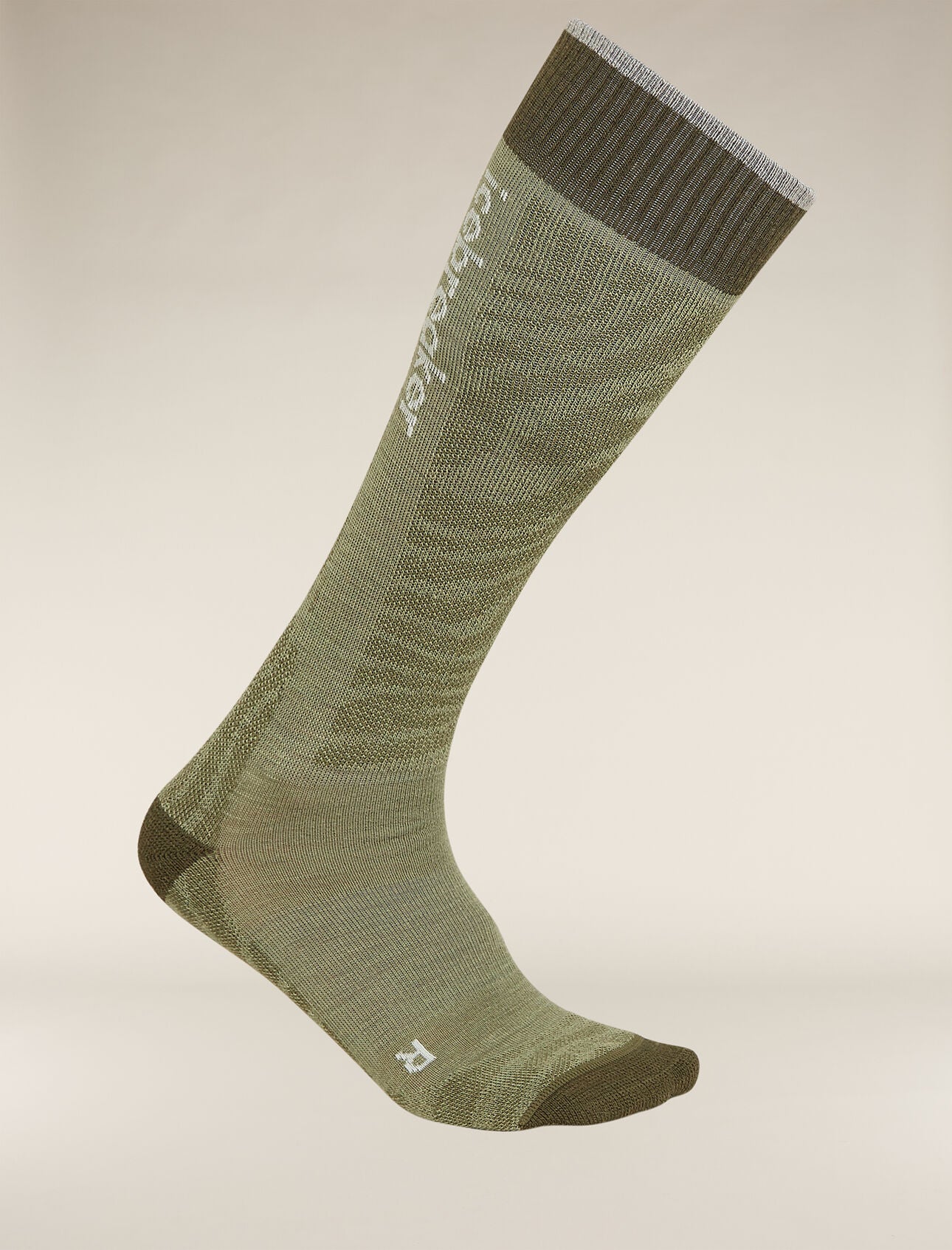 Women's Merino Ski+ Light Over The Calf Socks Mountain Contour