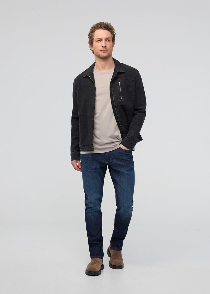 DUER Men's Performance Denim Relaxed Taper - Marina Blue front