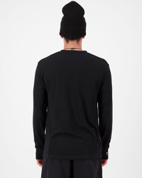Mons Royale Men's Yotei Merino Long Sleeve - Fig / Black (view 2)