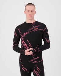 Mons Royale Men's Cascade Merino Base Layer Long Sleeve - Airbrush