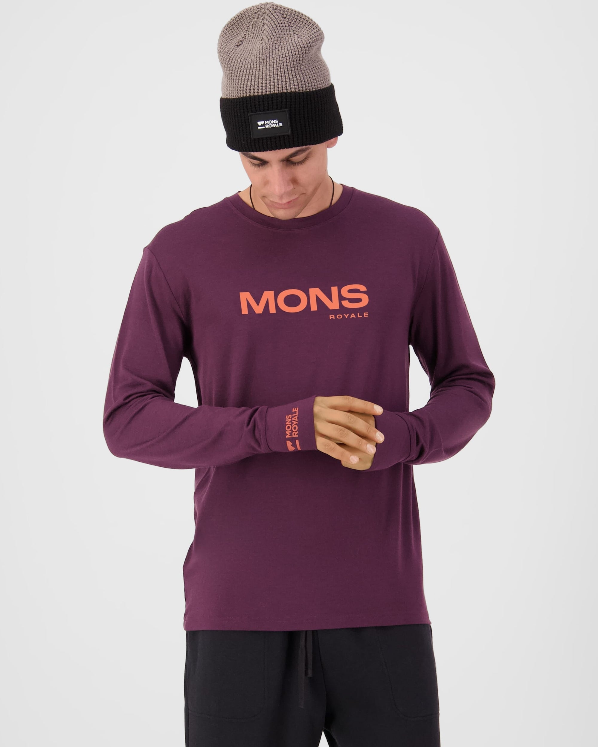 Mons Royale Men's Yotei Merino Classic Long Sleeve - Fig