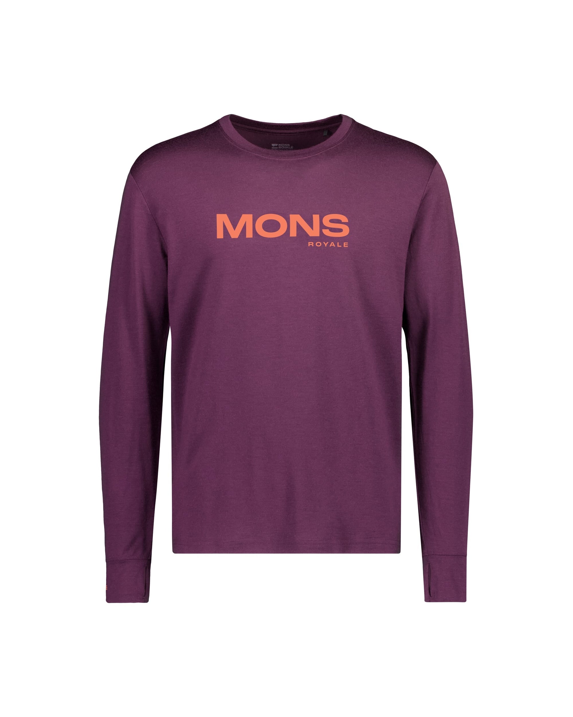 Mons Royale Men's Yotei Merino Classic Long Sleeve - Fig (view 2)