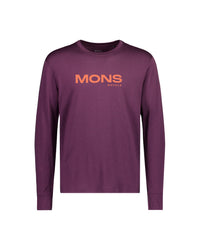 Mons Royale Men's Yotei Merino Classic Long Sleeve - Fig (view 2)