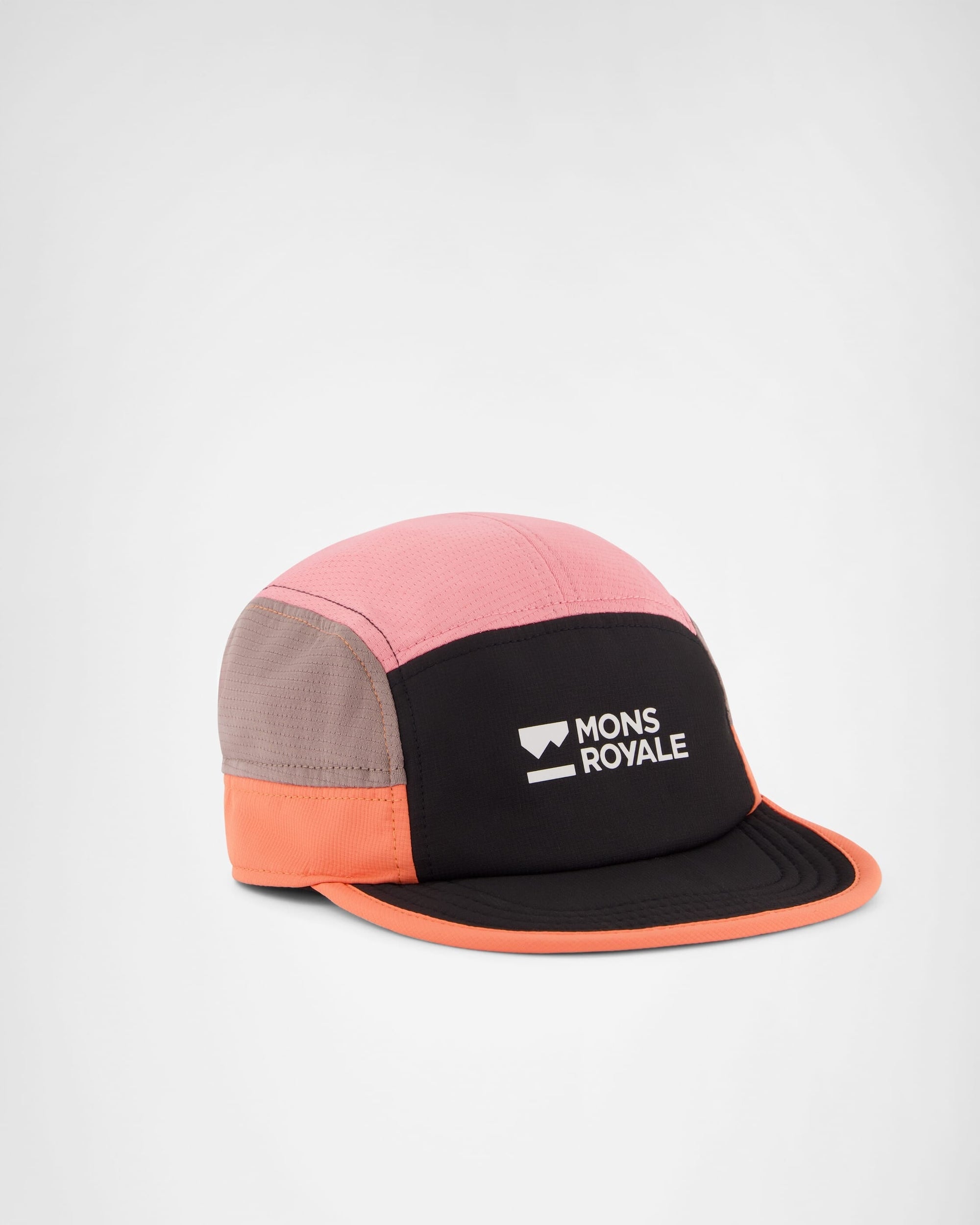 Mons Royale Unisex Velocity Trail Cap - Sun Orange / Flamingo