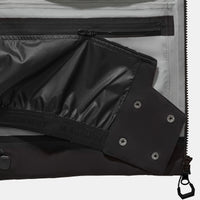 Mammut Haldigrat HS hood and zipper detail, black
