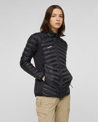 Mammut Women's Broad Peak IN Hybrid Jacket front, worn