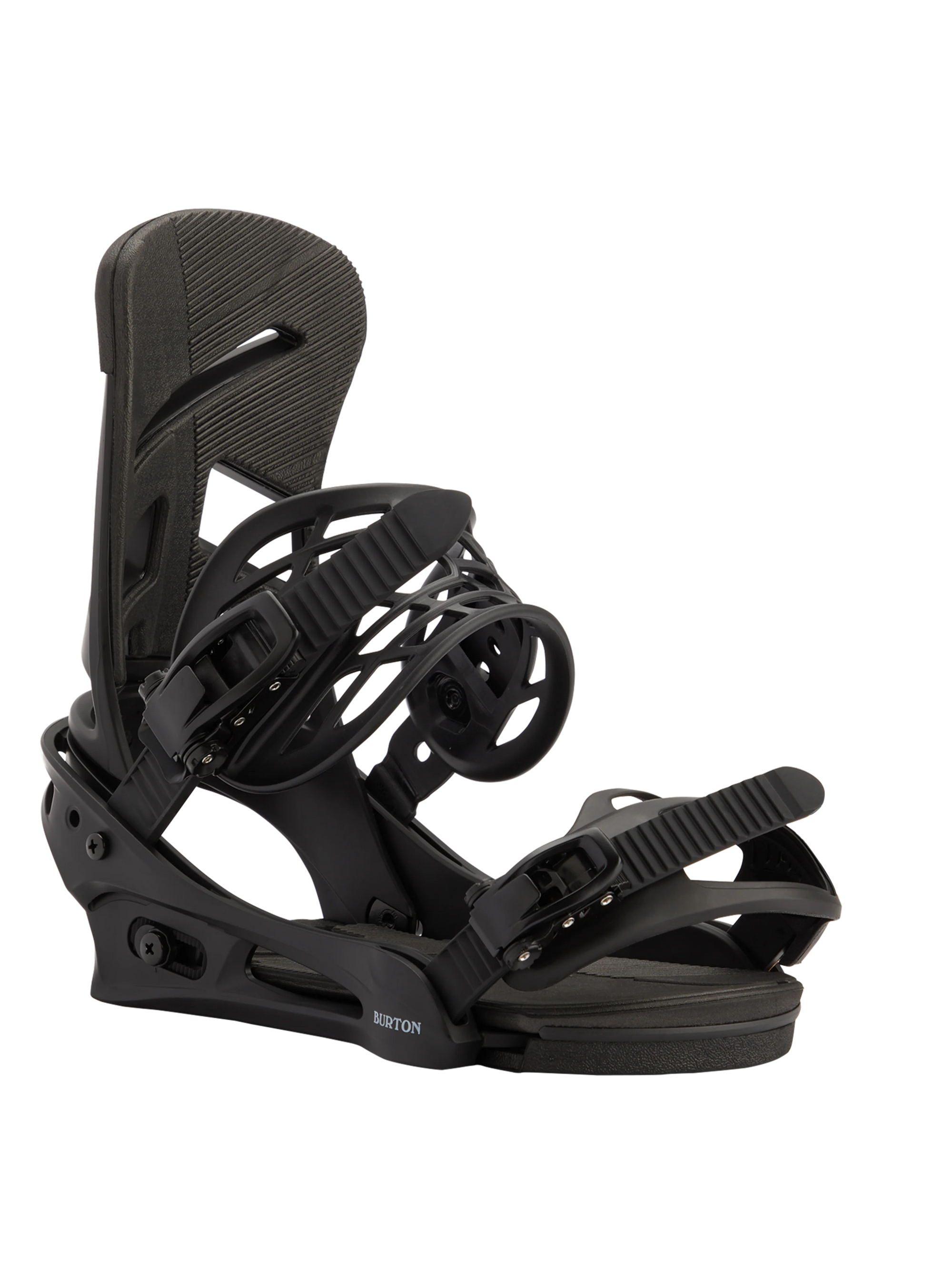 Burton Men's Mission Re:Flex binding side view, black