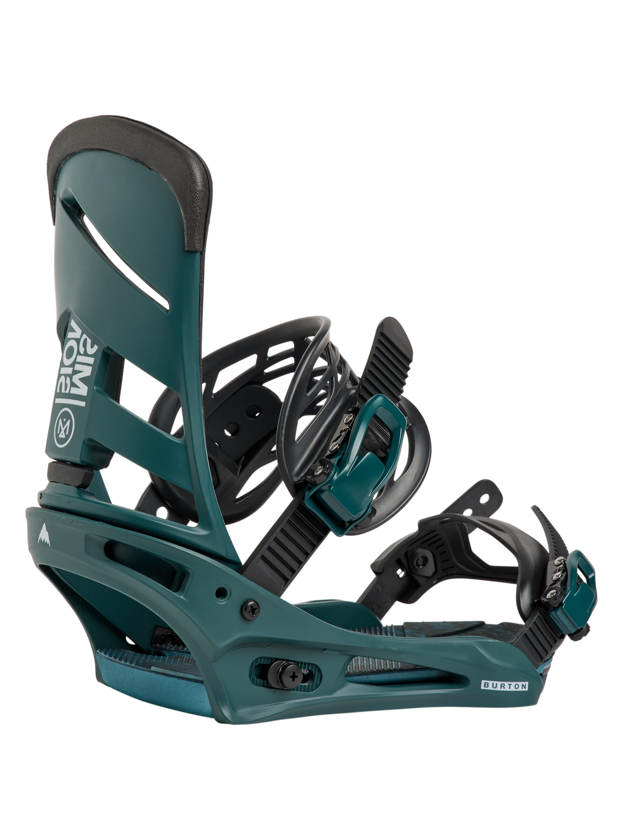 Burton Men's Mission Re:Flex snowboard binding in Atlantic Teal