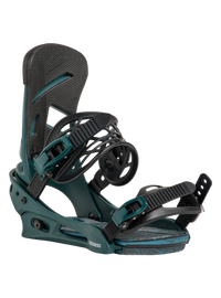 Burton Men's Mission Re:Flex binding side view, Atlantic Teal