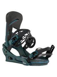 Burton Men's Mission Re:Flex binding side view, Atlantic Teal