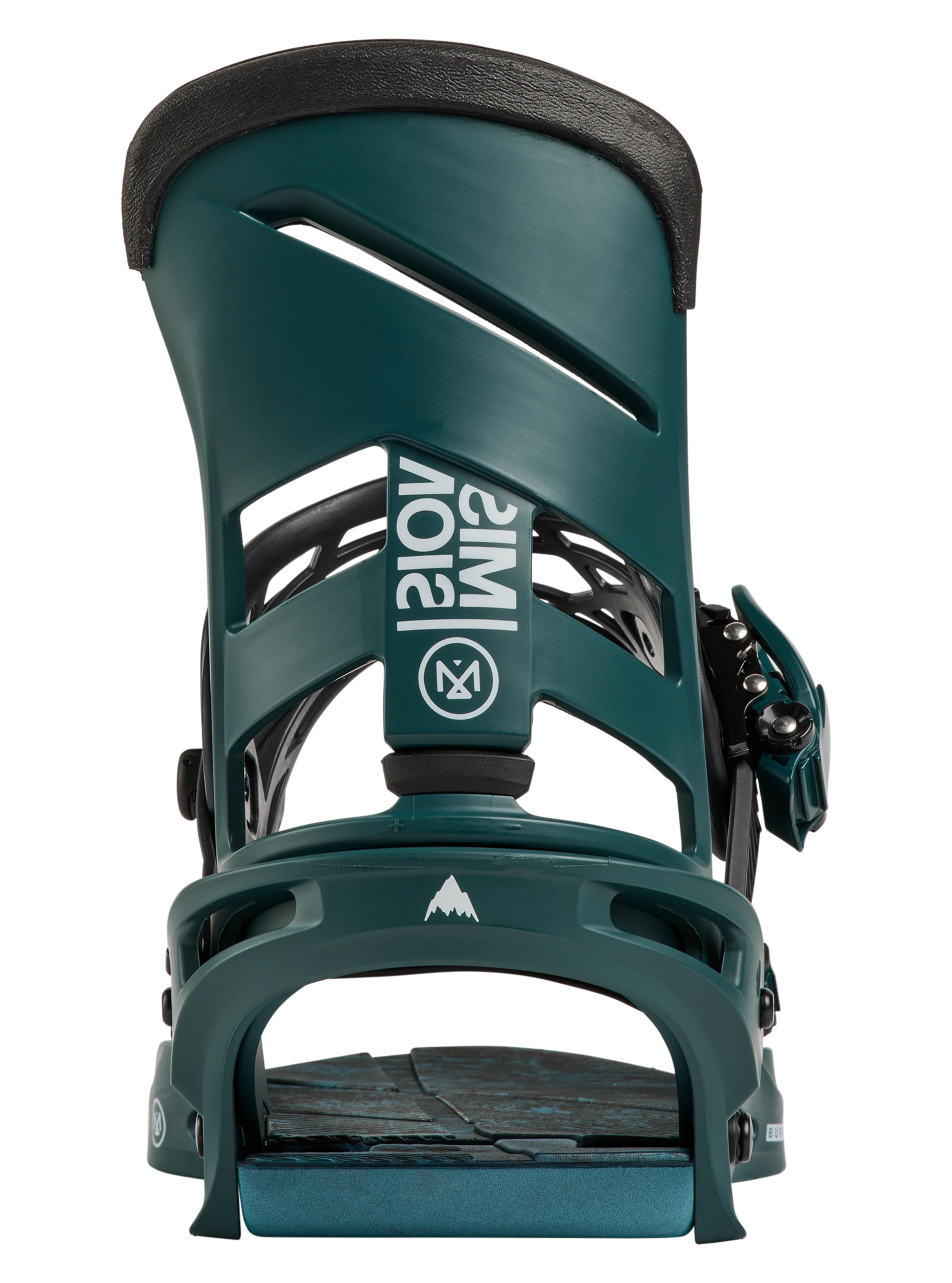 Burton Men's Mission Re:Flex binding strap detail, Atlantic Teal