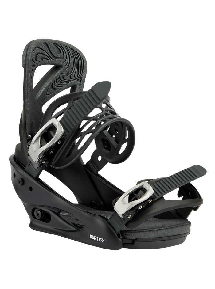 Burton Women's Scribe Re:Flex binding side view, black