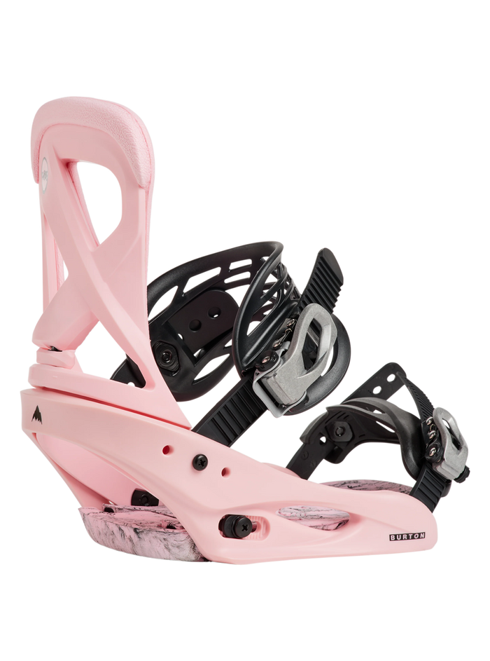 Burton Women's Scribe Re:Flex snowboard binding in pink