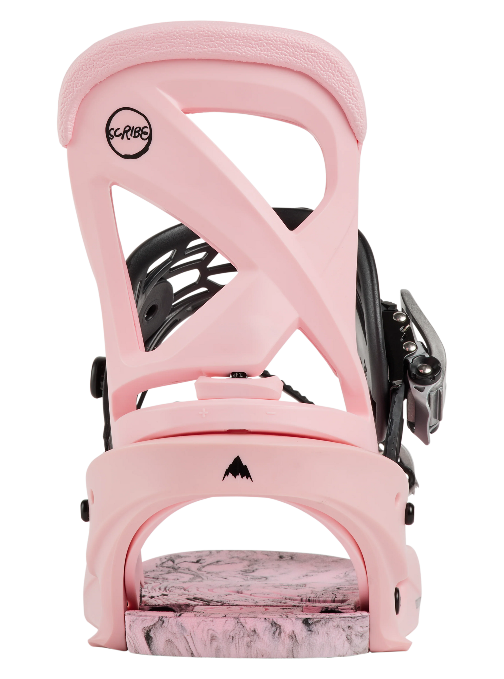 Burton Women's Scribe Re:Flex binding strap detail, pink