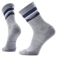 Smartwool Run Cold Weather Targeted Cushion Horizons Crew Socks in Light Gray