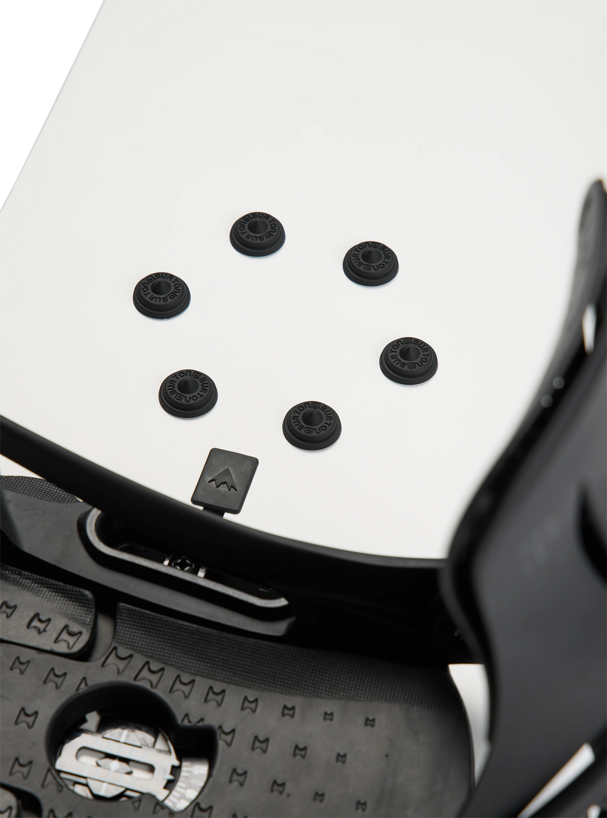 Burton Aluminum Stud Stomp Pad fitted to a snowboard