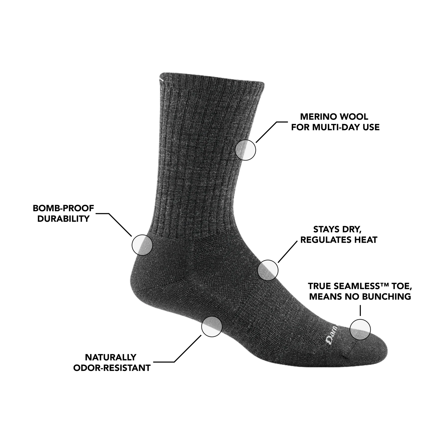 Men's The Standard Crew Lightweight Lifestyle Sock | 1680