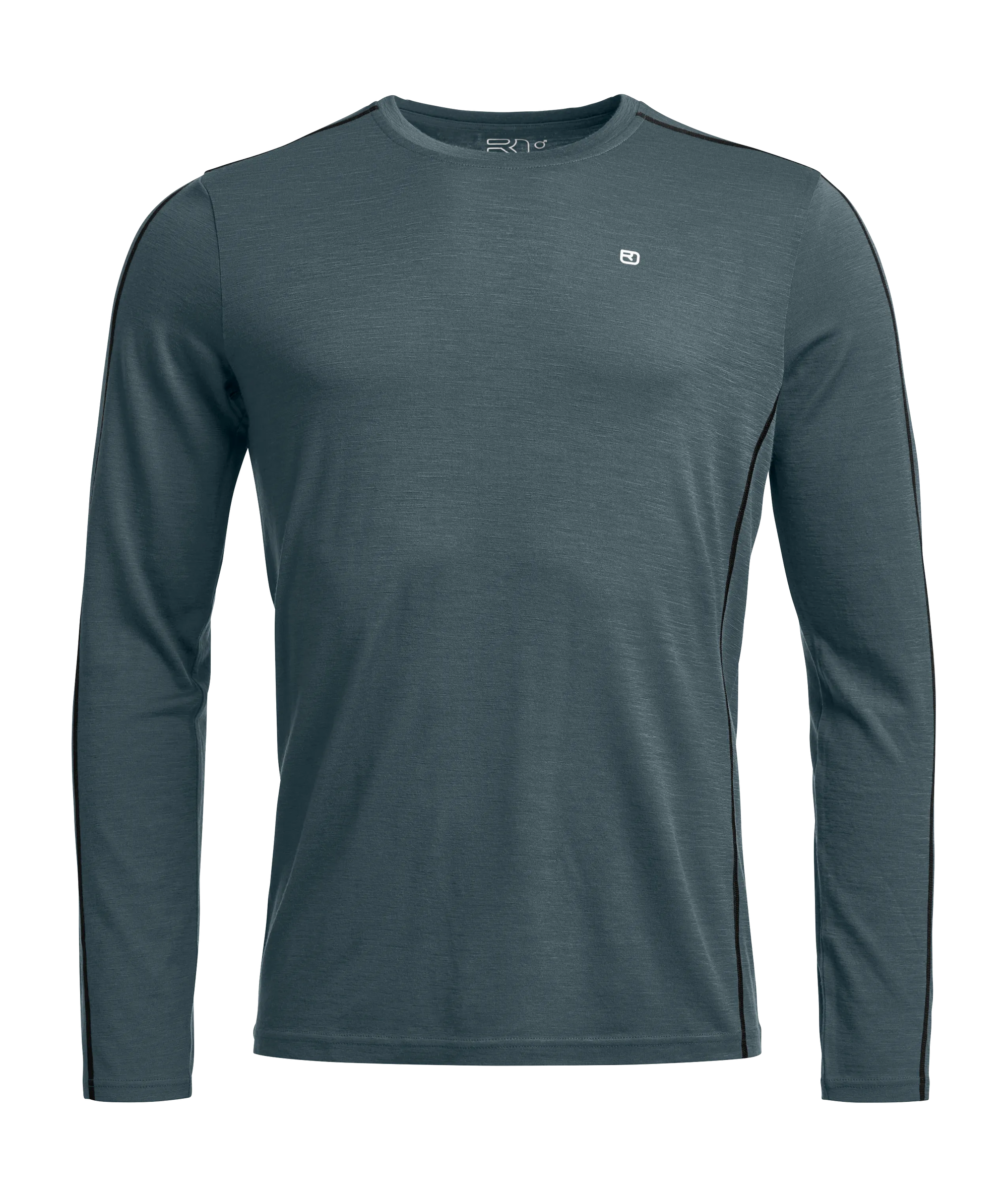 Ortovox Men's 185 Rock'n'Wool Long Sleeve in Dark Arctic Grey