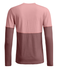 Ortovox Women's 185 Rock'n'Wool Long Sleeve in Dusk Rose, back