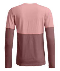 Ortovox Women's 185 Rock'n'Wool Long Sleeve in Dusk Rose, back