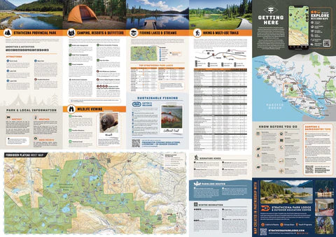 Strathcona Provincial Park BC - Park Map 2nd Edition