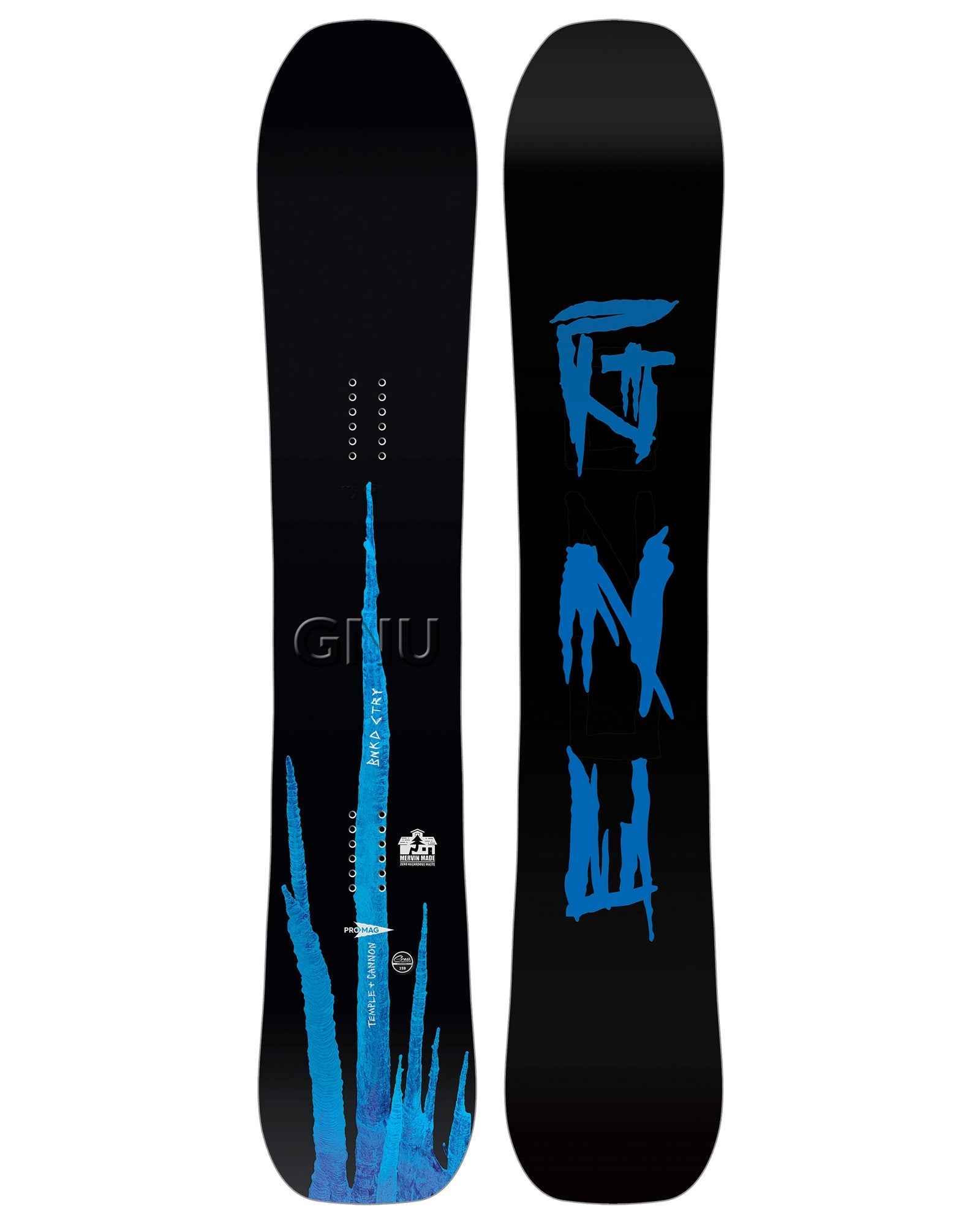 GNU Banked Country snowboard base graphic