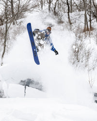 GNU Banked Country snowboard in use