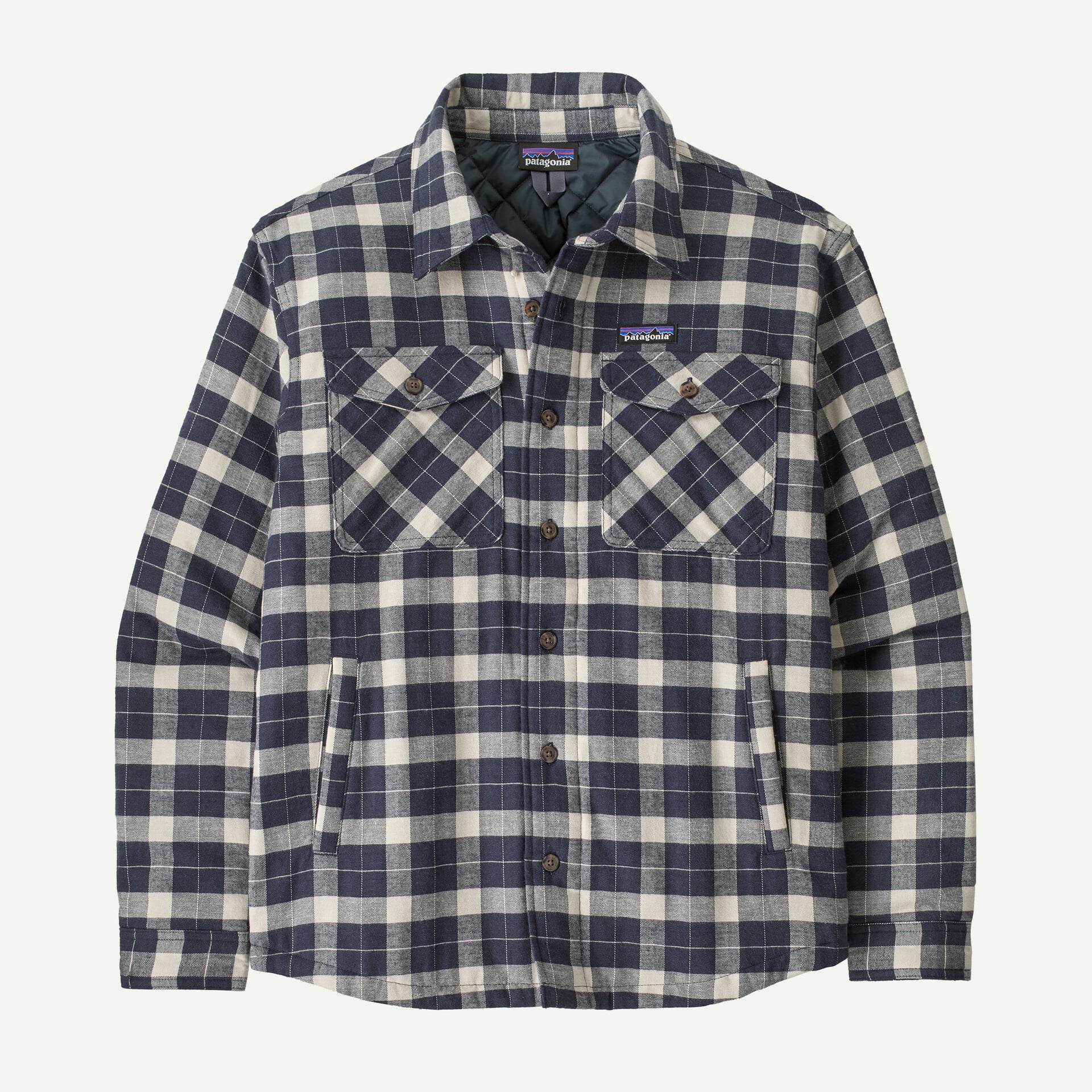 Men's Lightweight Insulated Fjord Flannel Shirt - Evergreen Fjord: Smolder Blue