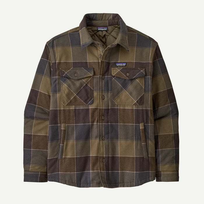 Men's Lightweight Insulated Fjord Flannel Shirt - Snow Owl: Basin Green