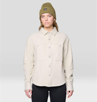 Women's Plusher Relaxed Long Sleeve Flannel in Stone Heather, image 1