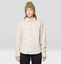 Women's Plusher Relaxed Long Sleeve Flannel in Stone Heather, image 1