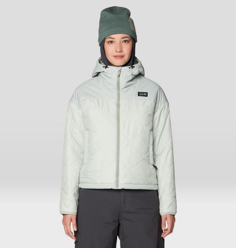 Mountain Hardwear Women's Après Pro Insulated Hooded Jacket - Gamma Grey
