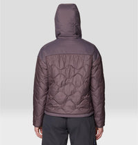 Women's Après Pro Insulated Hooded Jacket in Purple Sage, image 2