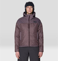 Women's Après Pro Insulated Hooded Jacket in Purple Sage, image 1