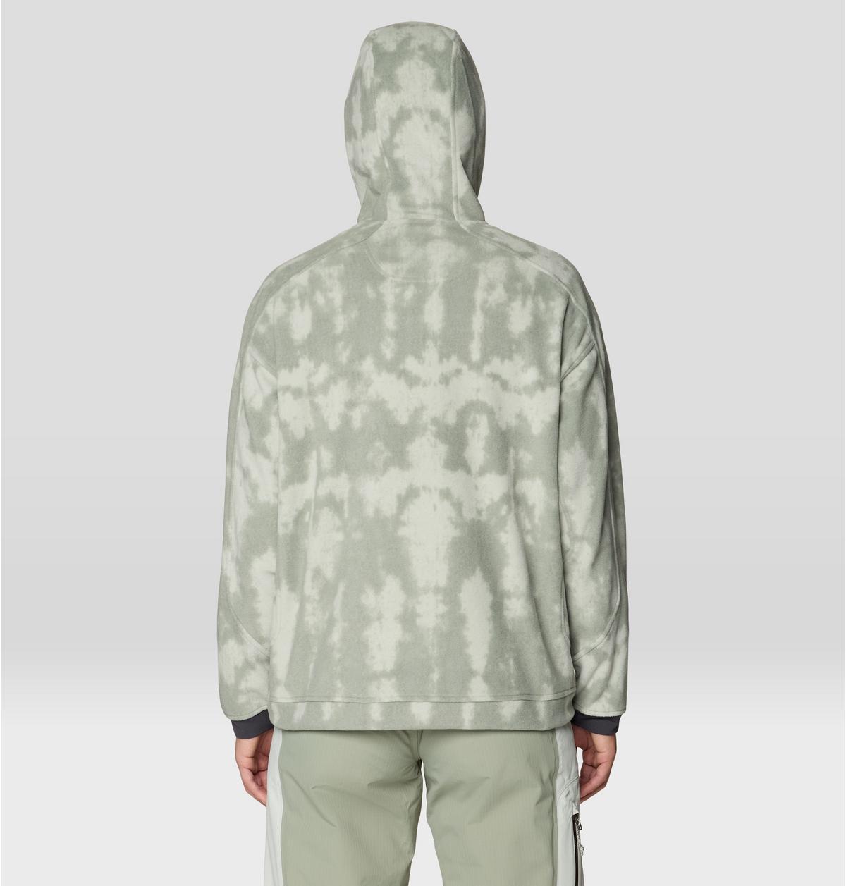 Women's Après Pro Fleece Hoody in Silt Grey Shadowdye Print, image 2