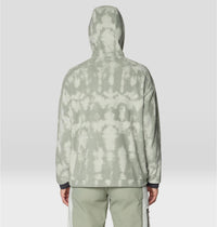 Women's Après Pro Fleece Hoody in Silt Grey Shadowdye Print, image 2