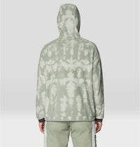 Women's Après Pro Fleece Hoody in Silt Grey Shadowdye Print, image 2