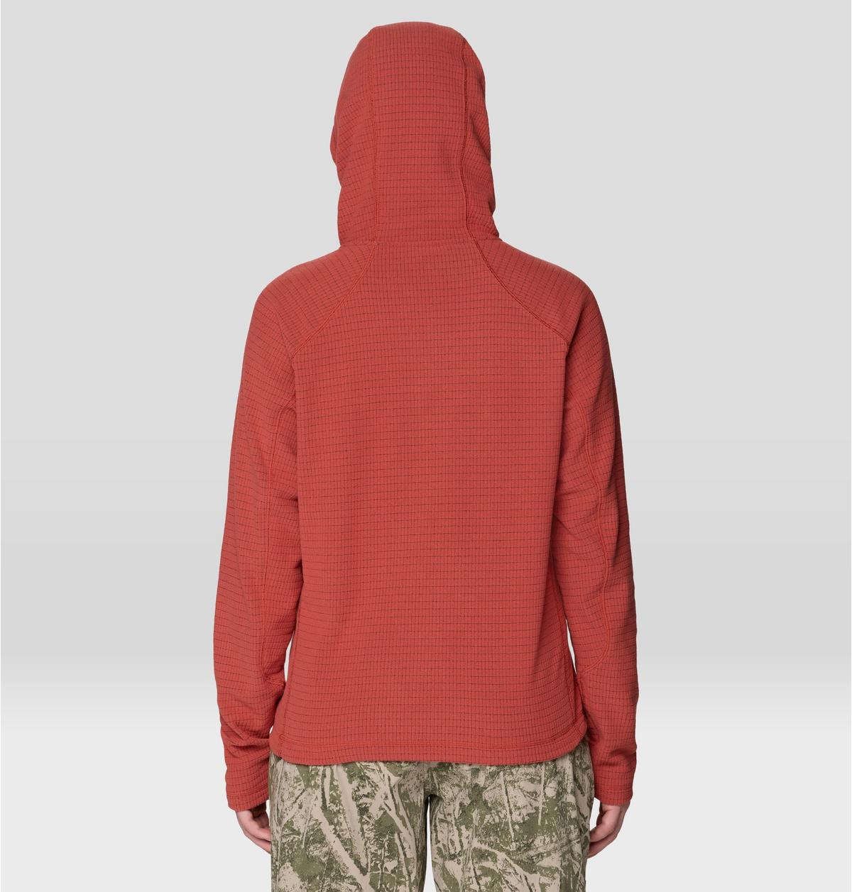 Women's Summit Grid Hoody in Mars Red, image 2