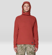 Mountain Hardwear Women's Summit Grid Hoody - Mars Red
