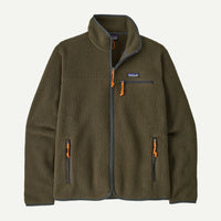 Men's Retro Pile Fleece Jacket - Basin Green