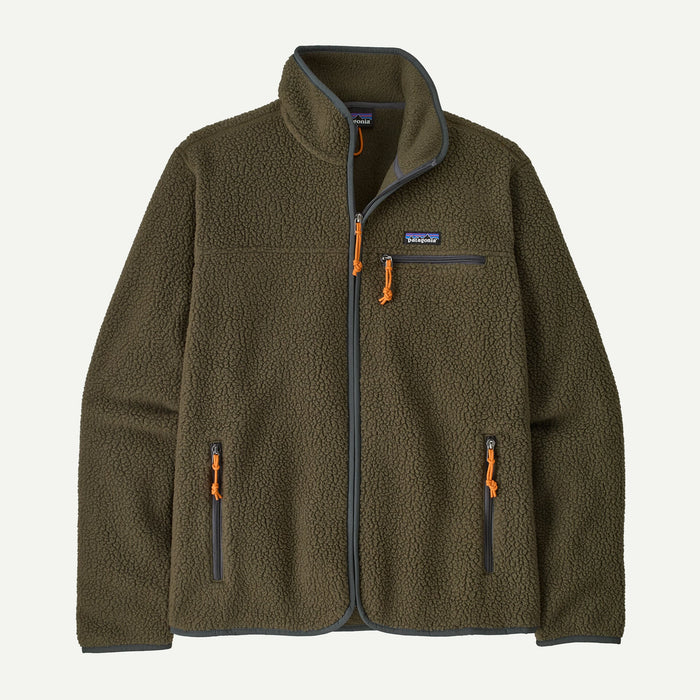 Men's Retro Pile Fleece Jacket - Basin Green