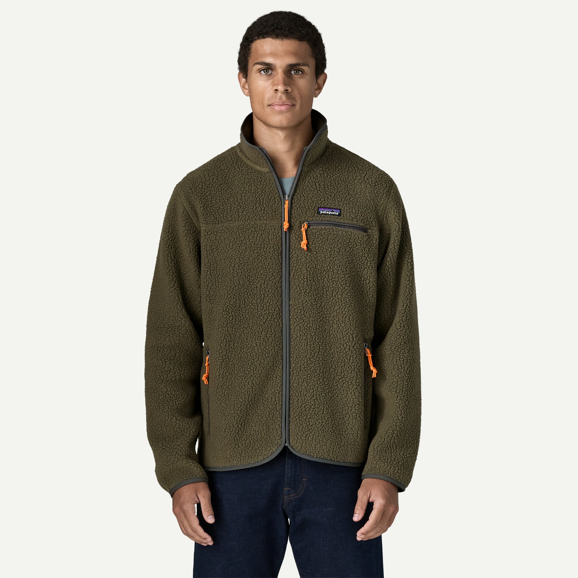 Men's Retro Pile Fleece Jacket - Basin Green