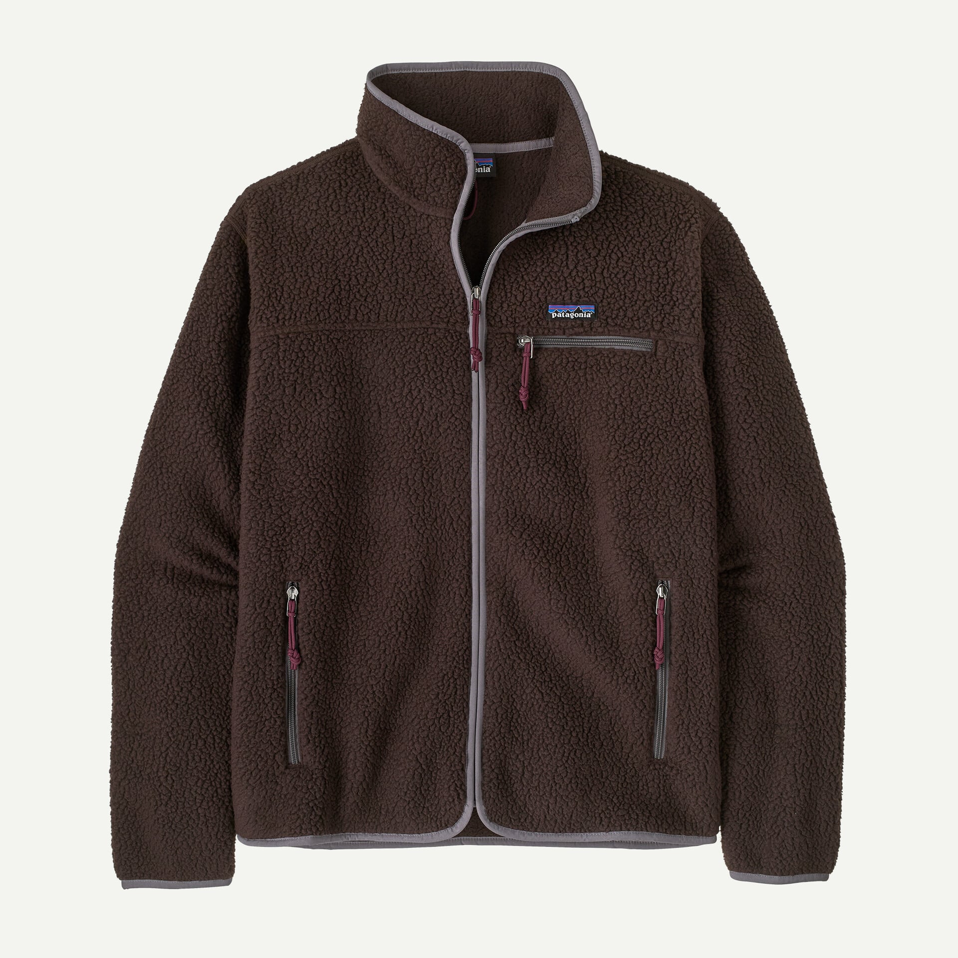 Men's Retro Pile Fleece Jacket - Den Brown